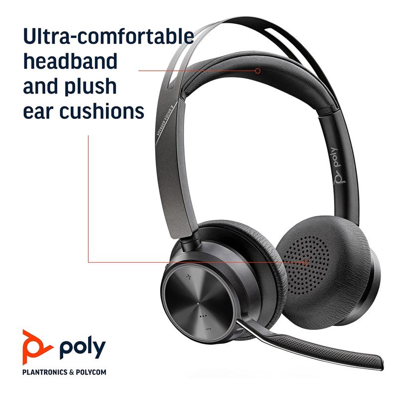 Headset Plantronics Voyager Focus 2 USB-A Bluetooth com